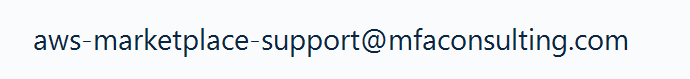 AWS Marketplace support email address